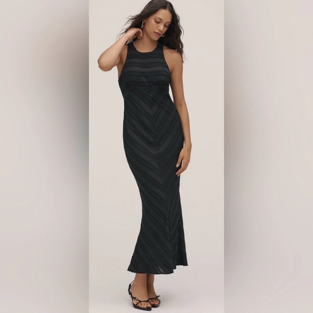 Anthropologie Maeve Textured Midi/Maxi Dress - Picture 1 of 8